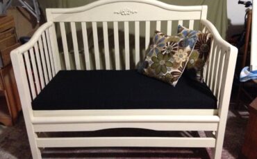how to use crib furniture to make a bench
