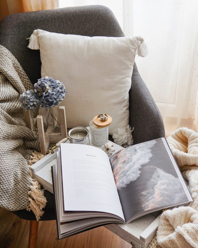 how to make a room feel warm is to create a reading nook